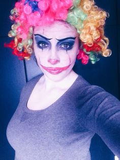 Maquillage clown diabolique