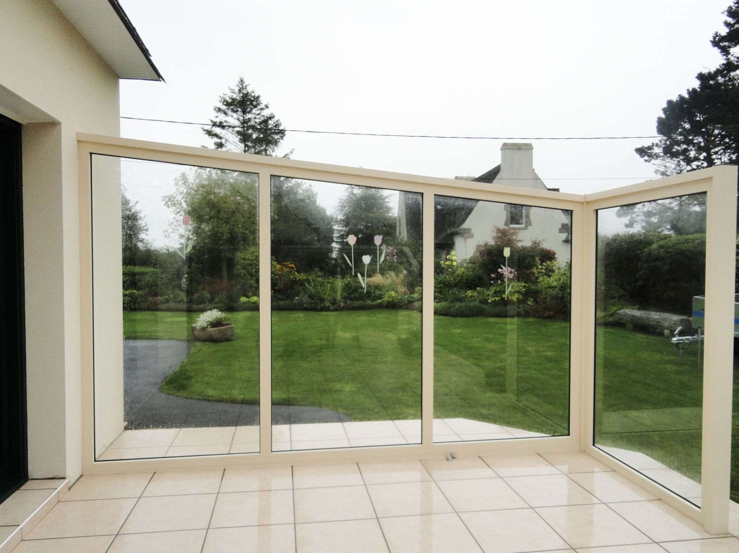 Pare vent terrasse verre prix