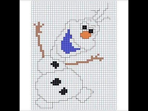 Olaf pixel art