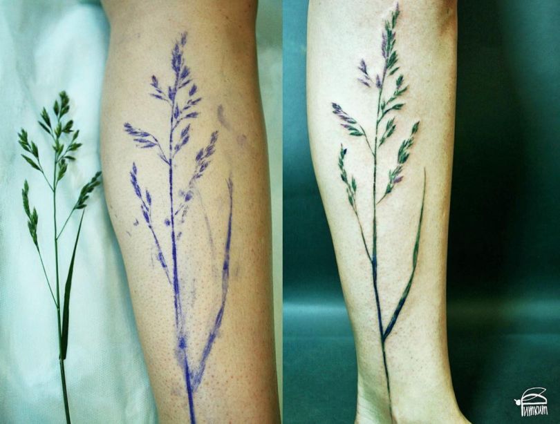 Ginkgo biloba tatouage